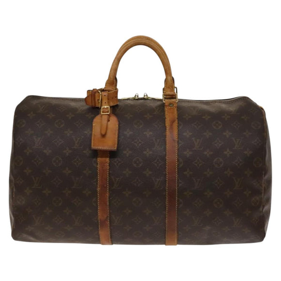 LOUIS VUITTON Monogram Keepall 50 Boston Bag M41426 LV Auth 139763