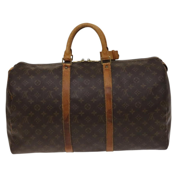 LOUIS VUITTON Monogram Keepall 50 Boston Bag M41426 LV Auth 139763