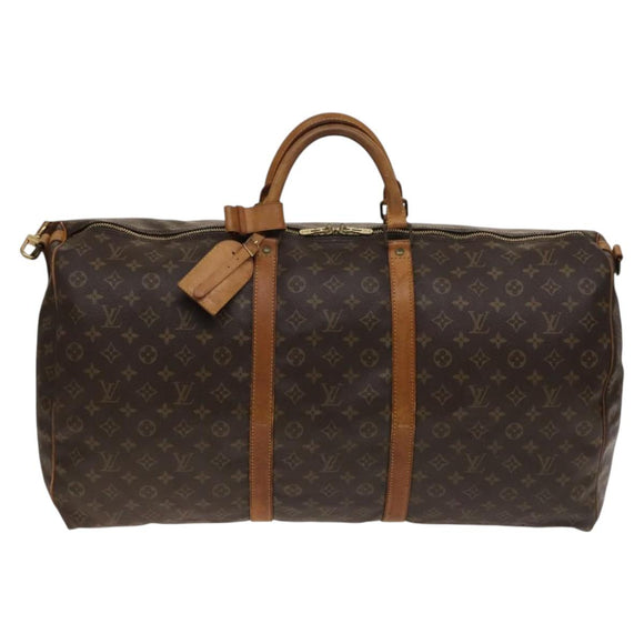 LOUIS VUITTON Monogram Keepall Bandouliere 60 Boston Bag M41412 LV Auth 139764
