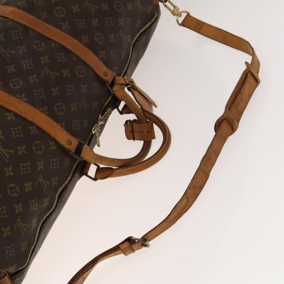LOUIS VUITTON Monogram Keepall Bandouliere 60 Boston Bag M41412 LV Auth 139764