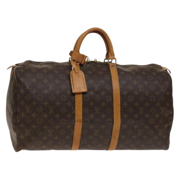 LOUIS VUITTON Monogram Keepall 55 Boston Bag M41424 LV Auth 139769