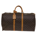 LOUIS VUITTON Monogram Keepall 55 Boston Bag M41424 LV Auth 139769-13