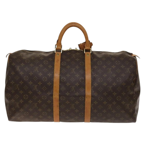 LOUIS VUITTON Monogram Keepall 55 Boston Bag M41424 LV Auth 139769