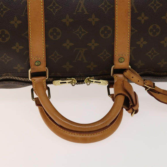 LOUIS VUITTON Monogram Keepall 55 Boston Bag M41424 LV Auth 139769