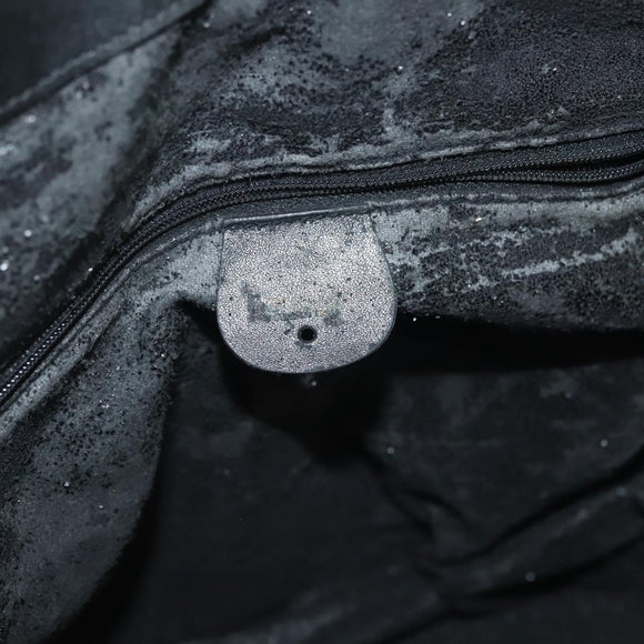 GUCCI GG Canvas Shoulder Bag Black Gold Auth 139771