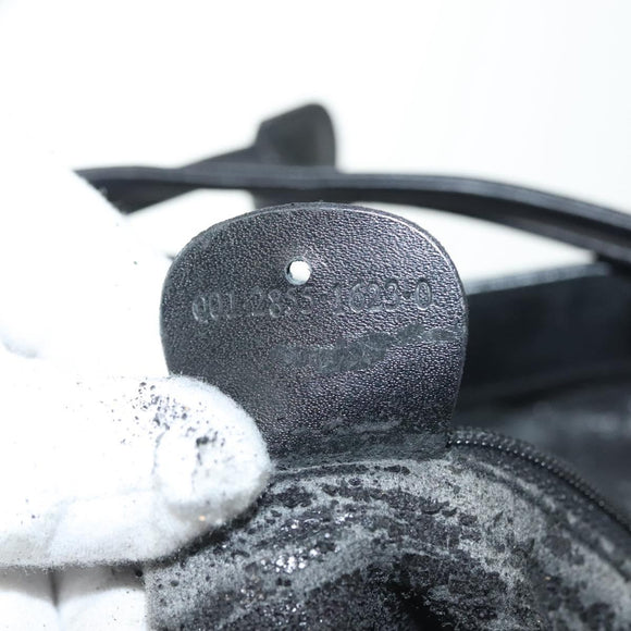 GUCCI GG Canvas Shoulder Bag Black Gold Auth 139771