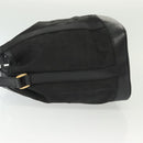 GUCCI GG Canvas Shoulder Bag Black Gold Auth 139771-5