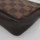 LOUIS VUITTON Damier Ebene Trousse Makeup Pouch N51982 LV Auth 139776-10