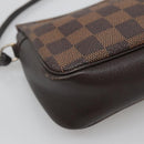 LOUIS VUITTON Damier Ebene Trousse Makeup Pouch N51982 LV Auth 139776-11