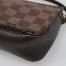 LOUIS VUITTON Damier Ebene Trousse Makeup Pouch N51982 LV Auth 139776-12