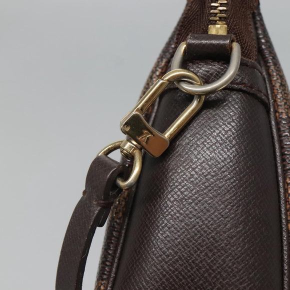 LOUIS VUITTON Damier Ebene Trousse Makeup Pouch N51982 LV Auth 139776