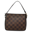 LOUIS VUITTON Damier Ebene Trousse Makeup Pouch N51982 LV Auth 139776-2