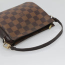 LOUIS VUITTON Damier Ebene Trousse Makeup Pouch N51982 LV Auth 139776-7