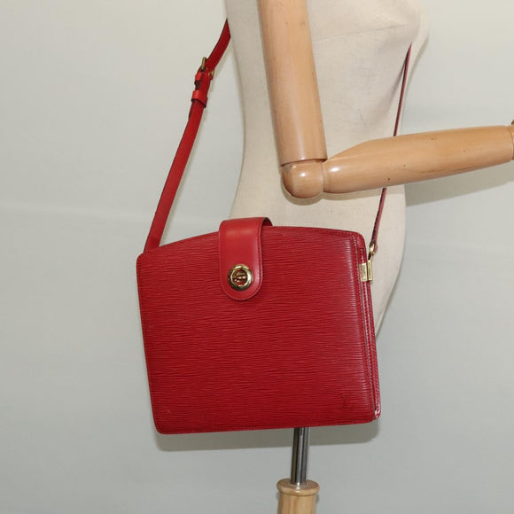 LOUIS VUITTON Epi Capuchin Shoulder Bag Red M52347 LV Auth 139777