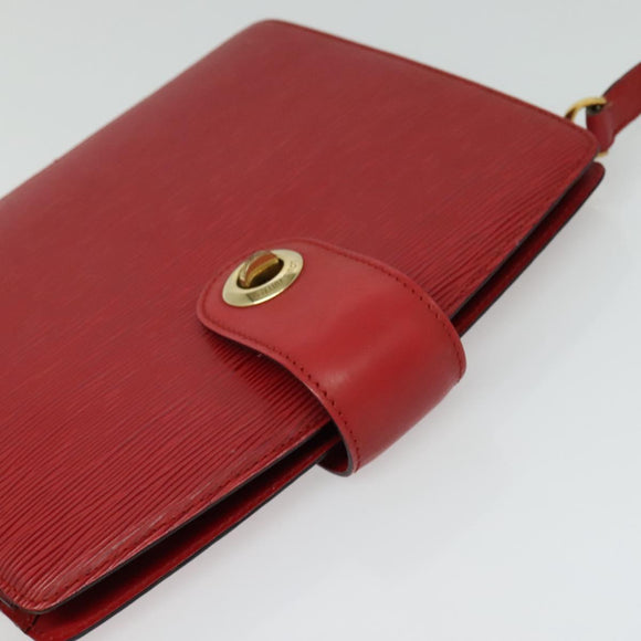 LOUIS VUITTON Epi Capuchin Shoulder Bag Red M52347 LV Auth 139777