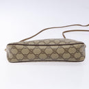 GUCCI GG Supreme Web Sherry Line Shoulder Bag PVC Beige 97 02 068 Auth 139795-10