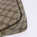 GUCCI GG Supreme Web Sherry Line Shoulder Bag PVC Beige 97 02 068 Auth 139795-14