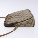 GUCCI GG Supreme Web Sherry Line Shoulder Bag PVC Beige 97 02 068 Auth 139795-5