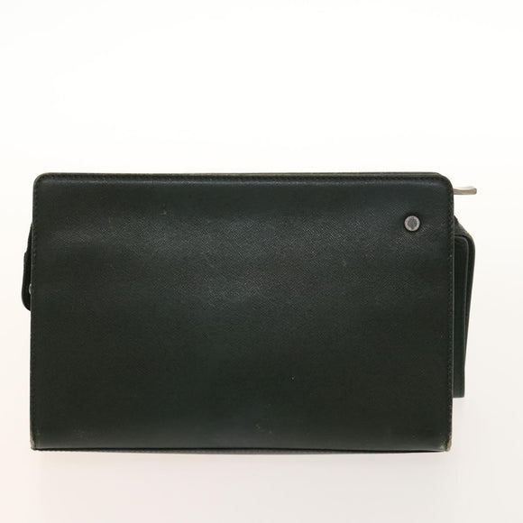 BURBERRY Nova Check Bag Nylon Leather 2Set Beige Green Auth 139805