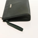 BURBERRY Nova Check Bag Nylon Leather 2Set Beige Green Auth 139805-4