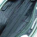 BURBERRY Nova Check Bag Nylon Leather 2Set Beige Green Auth 139805-8