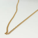 Christian Dior Trotter Canvas Chain Shoulder Bag Navy Gold Auth 139814-7