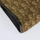 Christian Dior Trotter Canvas Shoulder Bag Beige Gold Auth 139815-12