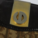 Christian Dior Trotter Canvas Shoulder Bag Beige Gold Auth 139815-14