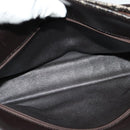 Christian Dior Trotter Canvas Shoulder Bag Beige Gold Auth 139815-15