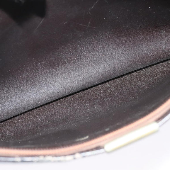 Christian Dior Trotter Canvas Shoulder Bag Beige Gold Auth 139815