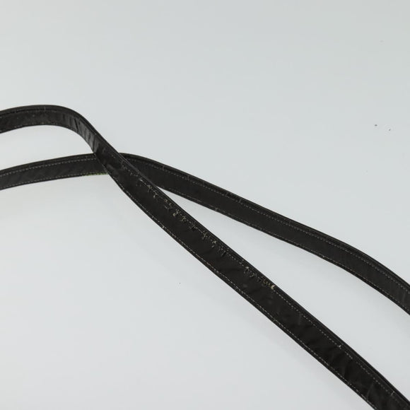 Christian Dior Trotter Canvas Shoulder Bag Beige Gold Auth 139815