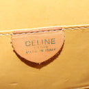 CELINE Macadam Canvas Shoulder Bag PVC Leather Brown Gold Auth 139816-16