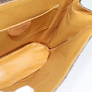 CELINE Macadam Canvas Shoulder Bag PVC Leather Brown Gold Auth 139816-18