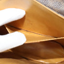 CELINE Macadam Canvas Shoulder Bag PVC Leather Brown Gold Auth 139816-20