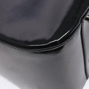 GUCCI Interlocking Hand Bag Patent leather Black 000 1013 0504 Auth 139818-13