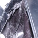 GUCCI Interlocking Hand Bag Patent leather Black 000 1013 0504 Auth 139818-17