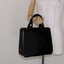 GUCCI Interlocking Hand Bag Patent leather Black 000 1013 0504 Auth 139818-20