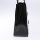 GUCCI Interlocking Hand Bag Patent leather Black 000 1013 0504 Auth 139818-5