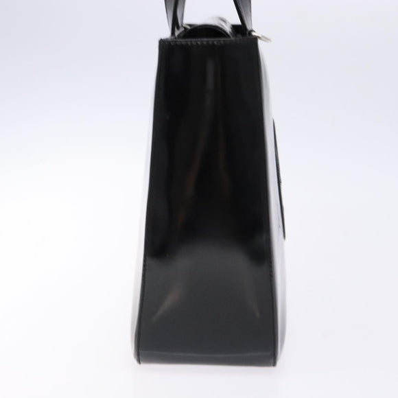 GUCCI Interlocking Hand Bag Patent leather Black 000 1013 0504 Auth 139818