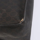 GUCCI GG Supreme Hand Bag PVC Leather Gold Dark Brown 190259 Auth 139819-11