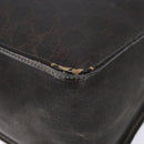 GUCCI GG Supreme Hand Bag PVC Leather Gold Dark Brown 190259 Auth 139819-12