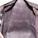 GUCCI GG Supreme Hand Bag PVC Leather Gold Dark Brown 190259 Auth 139819-20