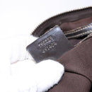 GUCCI GG Supreme Hand Bag PVC Leather Gold Dark Brown 190259 Auth 139819-22