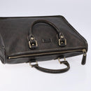 GUCCI GG Supreme Hand Bag PVC Leather Gold Dark Brown 190259 Auth 139819-6