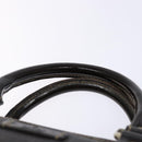 GUCCI GG Supreme Hand Bag PVC Leather Gold Dark Brown 190259 Auth 139819-8