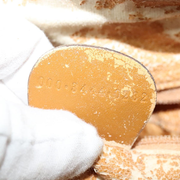 GUCCI GG Canvas Shoulder Bag 2way Beige Gold 000 3444 0282 Auth 139822