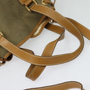 GUCCI GG Canvas Shoulder Bag 2way Beige Gold 000 3444 0282 Auth 139822-7