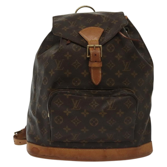 LOUIS VUITTON Monogram Montsouris GM Backpack M51135 LV Auth 139827