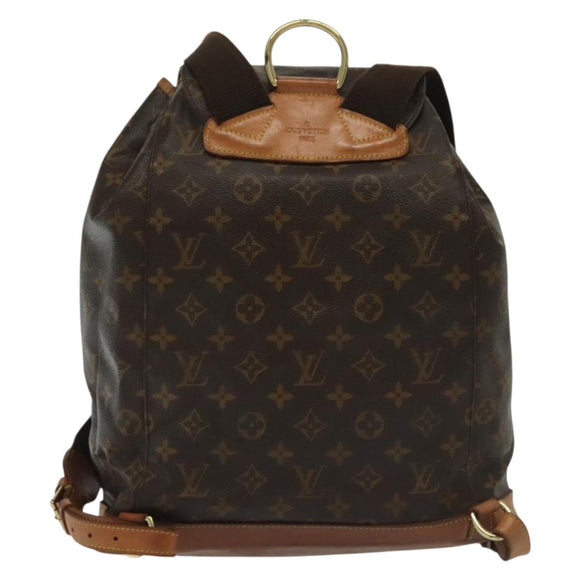 LOUIS VUITTON Monogram Montsouris GM Backpack M51135 LV Auth 139827