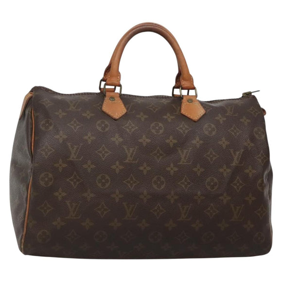 LOUIS VUITTON Monogram Speedy 35 Hand Bag M41524 LV Auth 139832